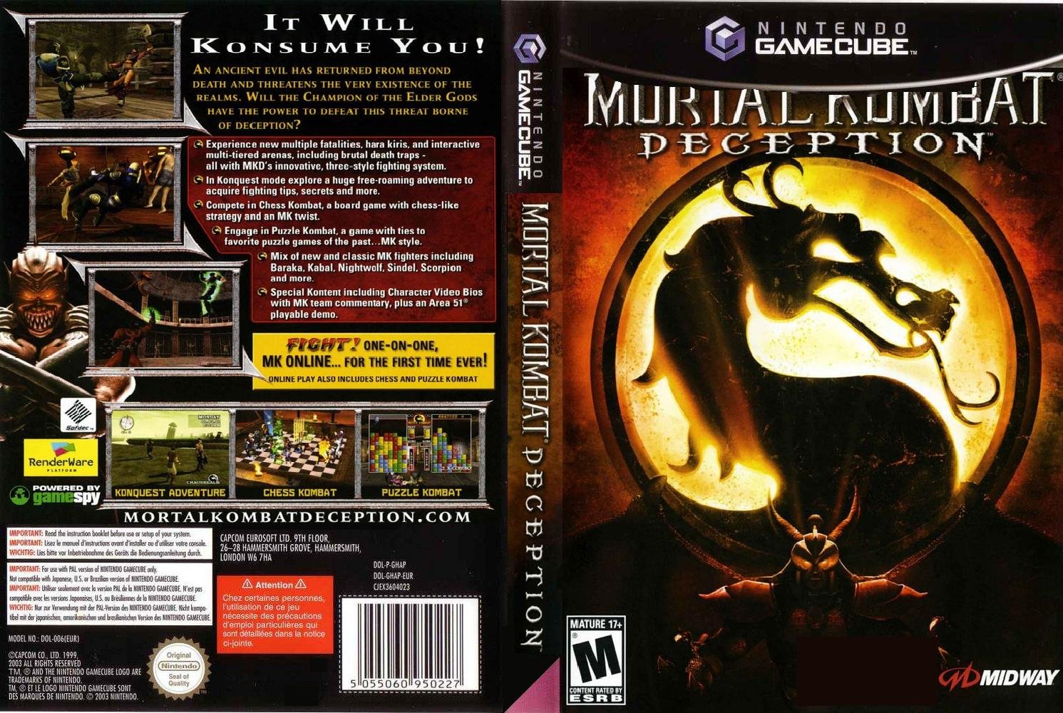 mortal kombat deception iso